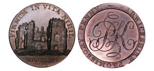 Lot 255 - Kempson's Warwickshire Private Penny D&H 6, Gem, NGC 66