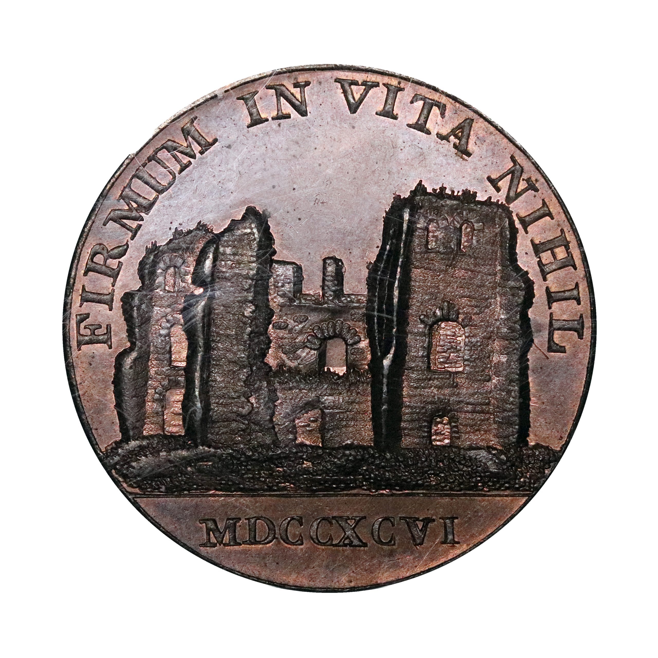 Lot 255 - Kempson's Warwickshire Private Penny D&H 6, Gem, NGC 66 - Image 2